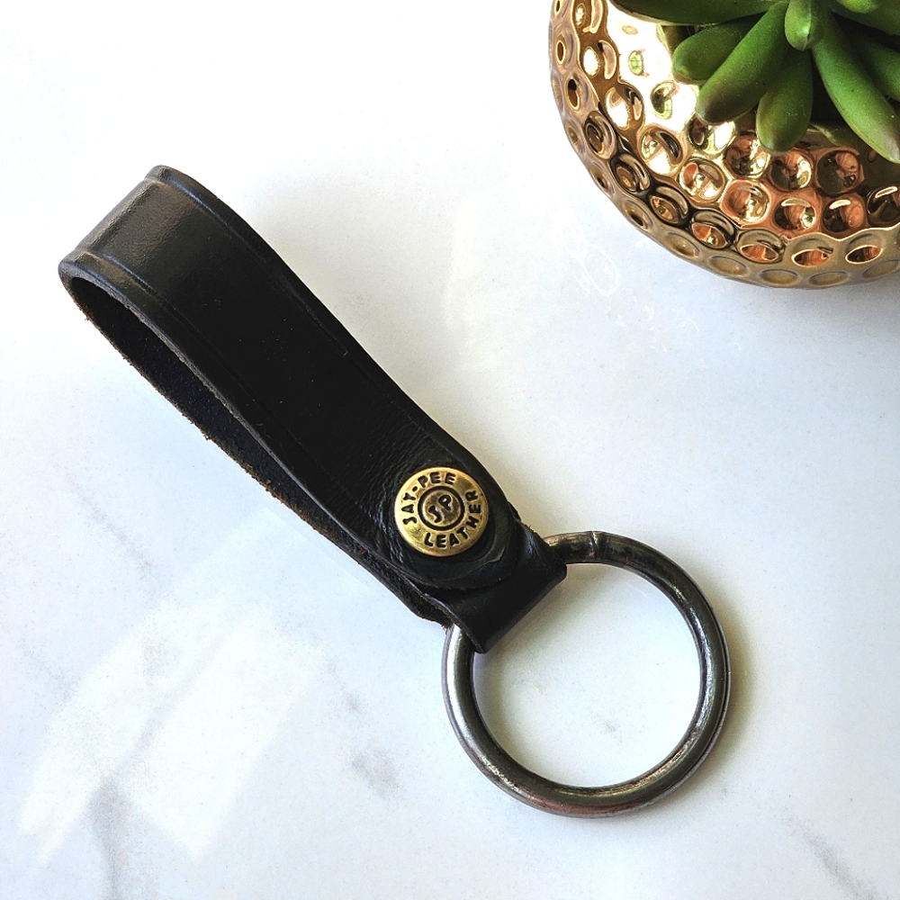 Jay-Pee Genuine Leather Brass Hardware Flashlight Tactical Key Baston Holder